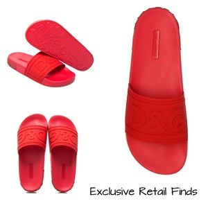 NIB! Men’s Dolce & Gabbana Saint Barth Rubber
Pool Slides
